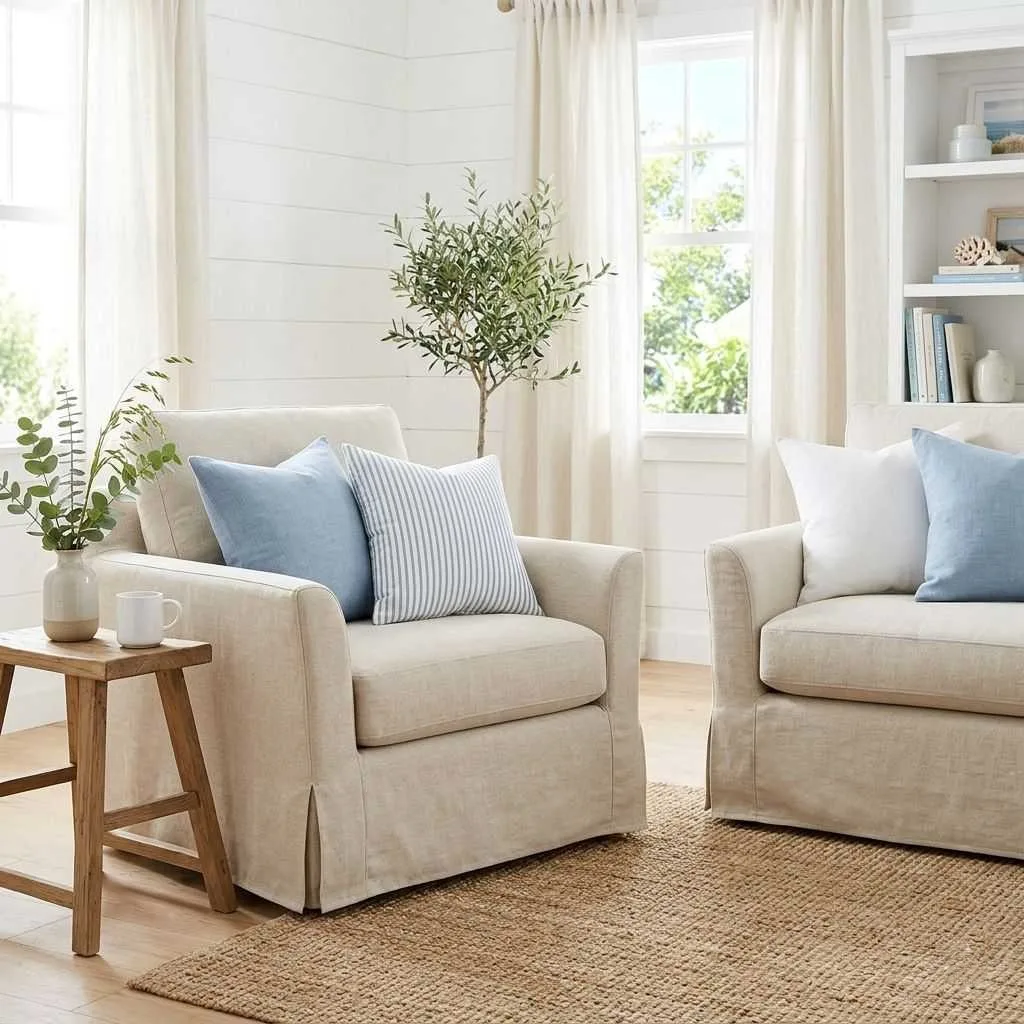 Linen and Cotton Slipcovers