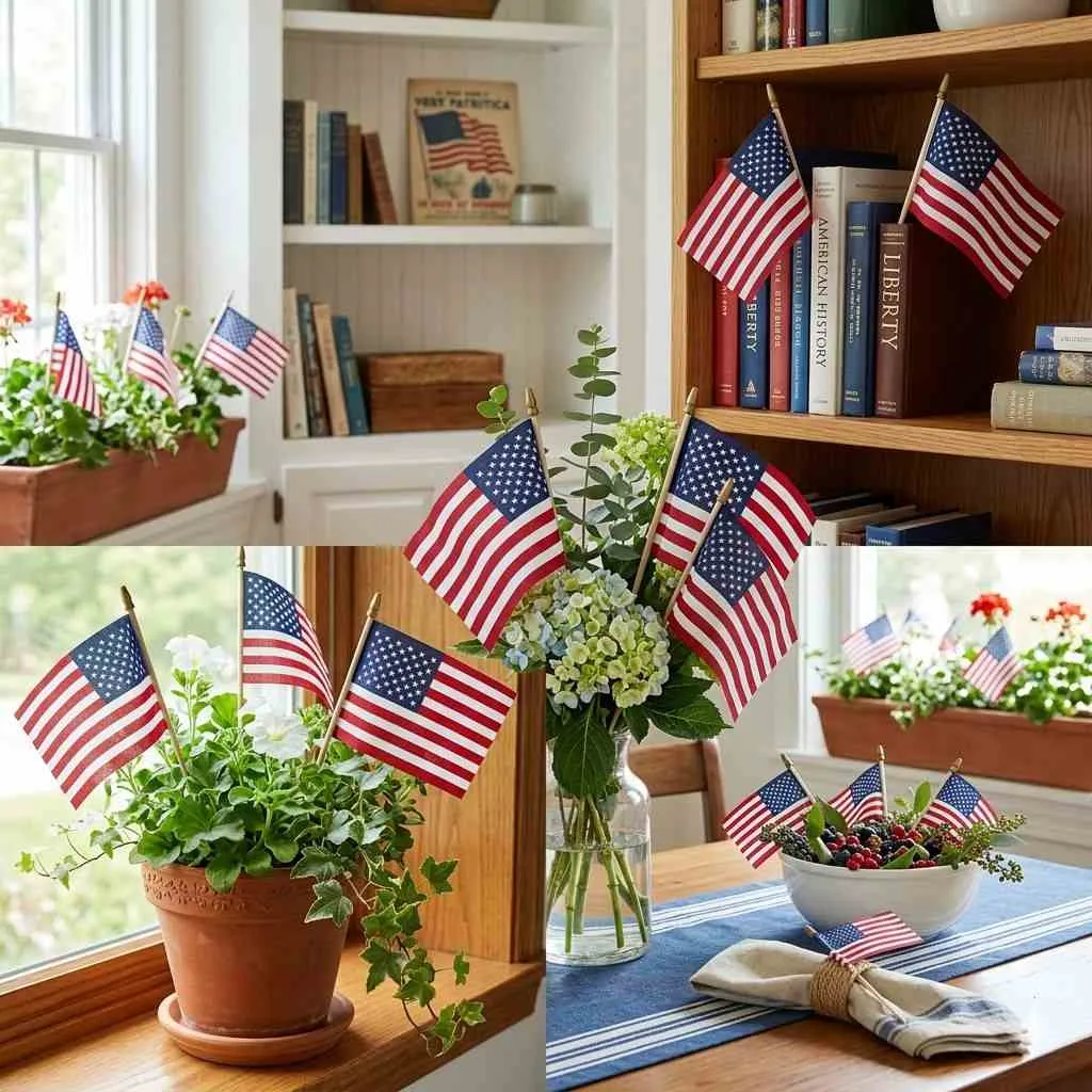 Mini American Flags in Every Corner