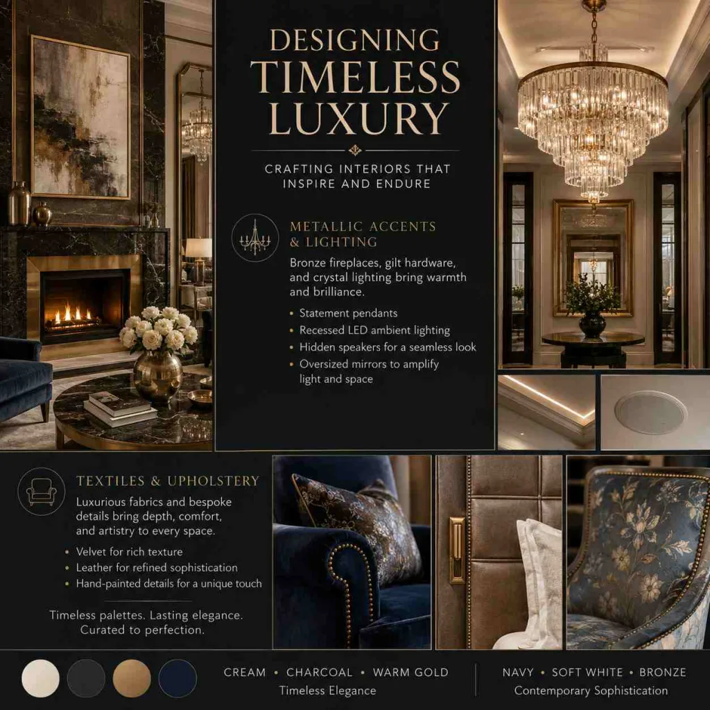 Luxury Interior Design: Where Elegance Meets Purpose 5 luxury interior design The Visual Language: Color, Light, and Statement Pieces