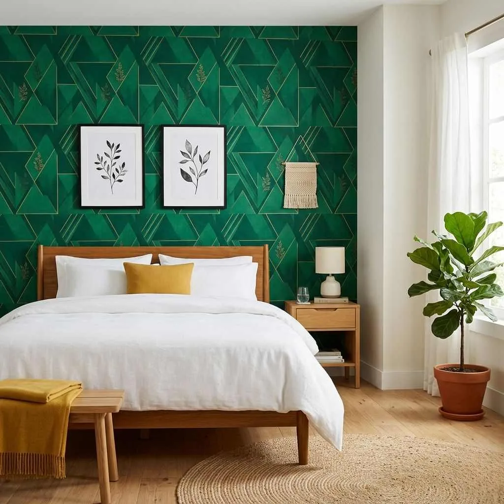 15 Aesthetic Small Bedroom Ideas for Teens 13 Bold Accent Wall