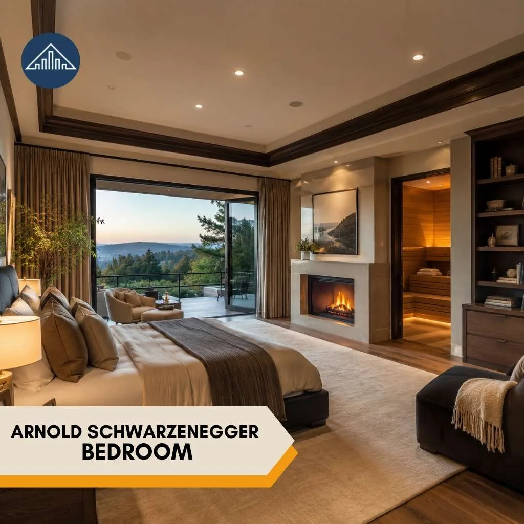 Arnold Schwarzenegger House bedroom