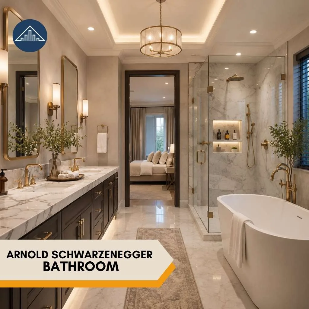 Arnold Schwarzenegger House bathroom