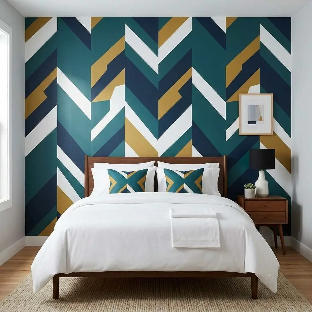 Bold Geometric Wallpaper That Makes a Statement