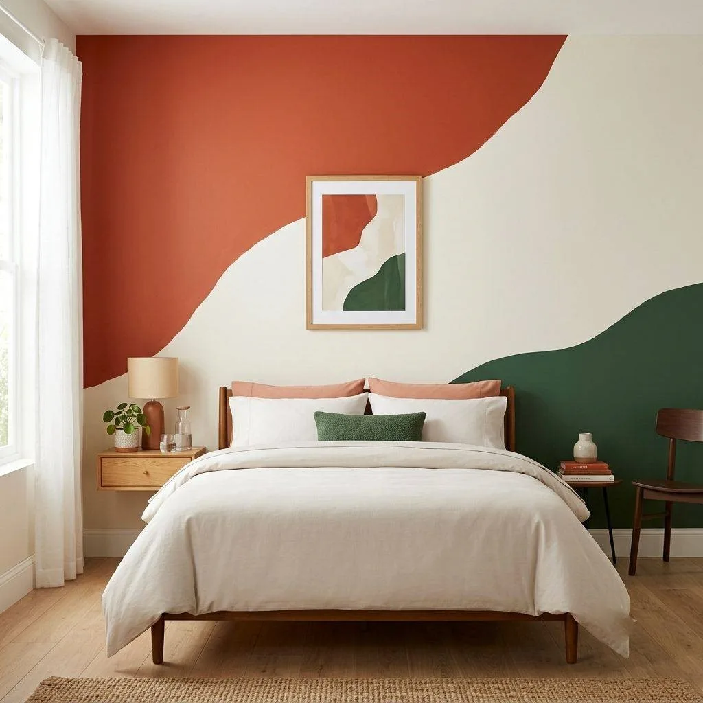 Asymmetric Color Blocking With Two or More Tones
