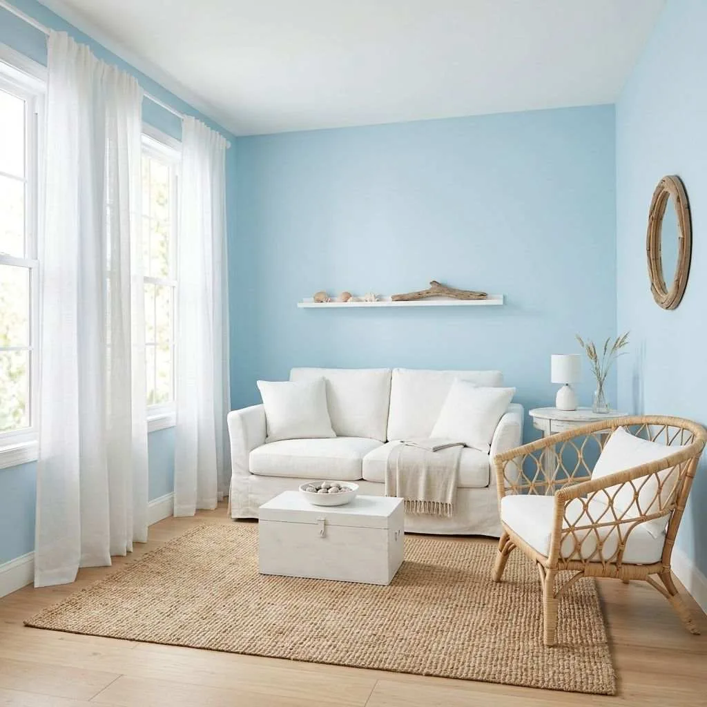 Coastal Sky Blue for a Breezy, Relaxed Feel