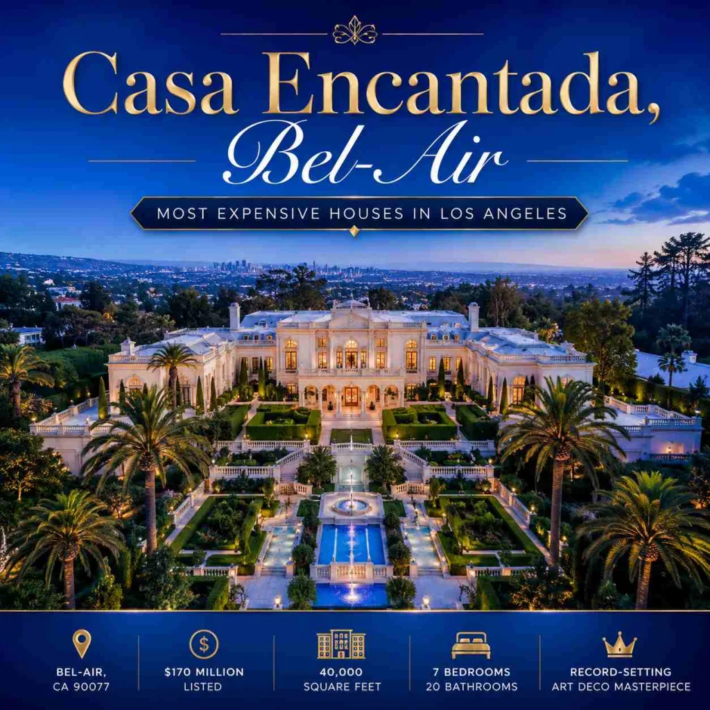 5: Casa Encantada, Bel-Air (Most Expensive Houses in Los Angeles)