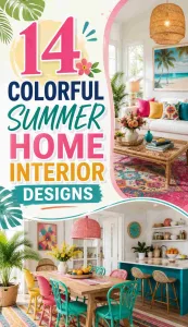 Colorful Summer Home Interior Designs