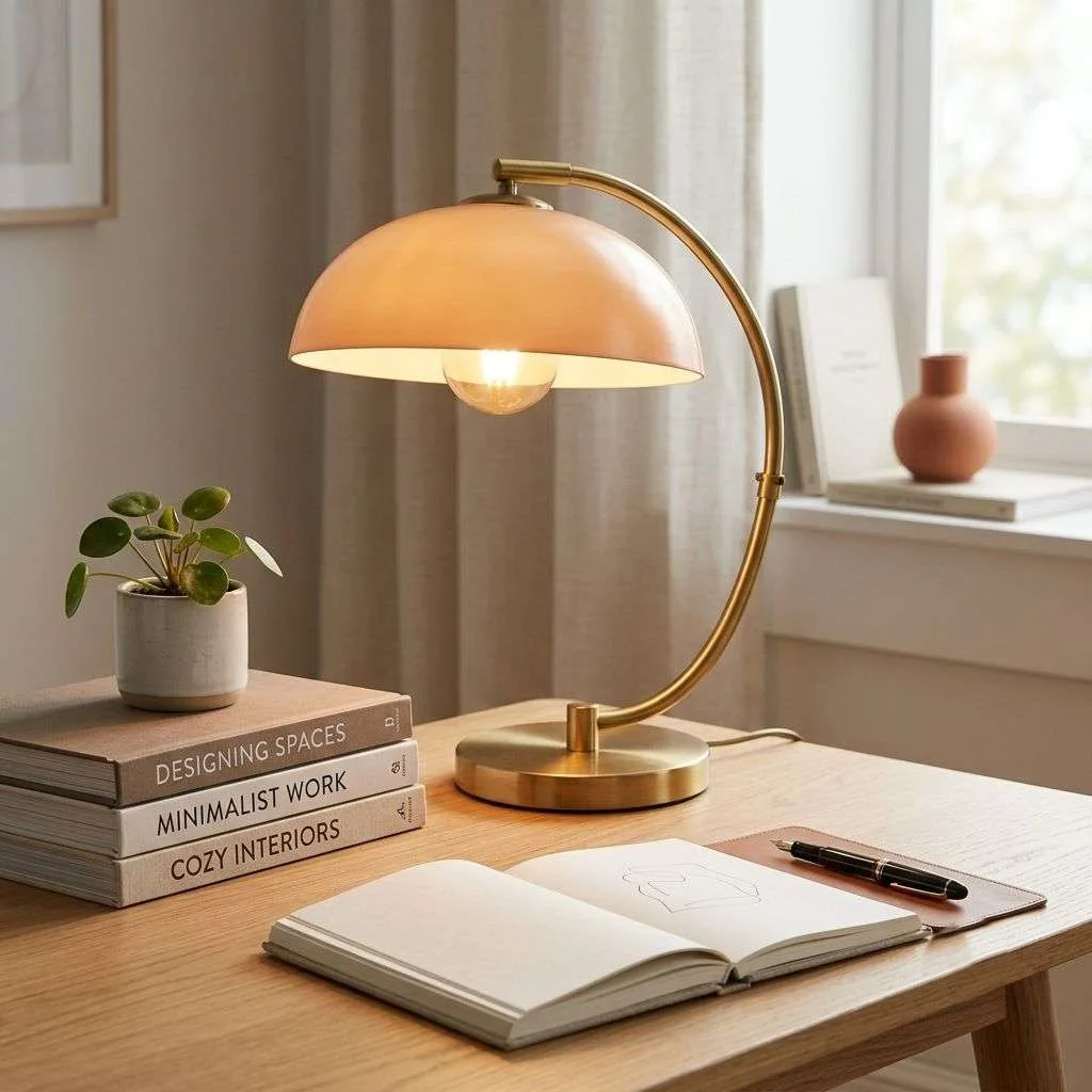 Add Warm Ambiance with a Stylish Desk Lamp