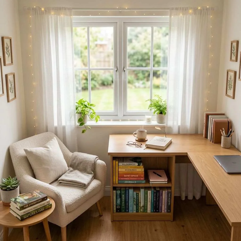 Build a Cozy Reading Nook Corner Right at Your Desk