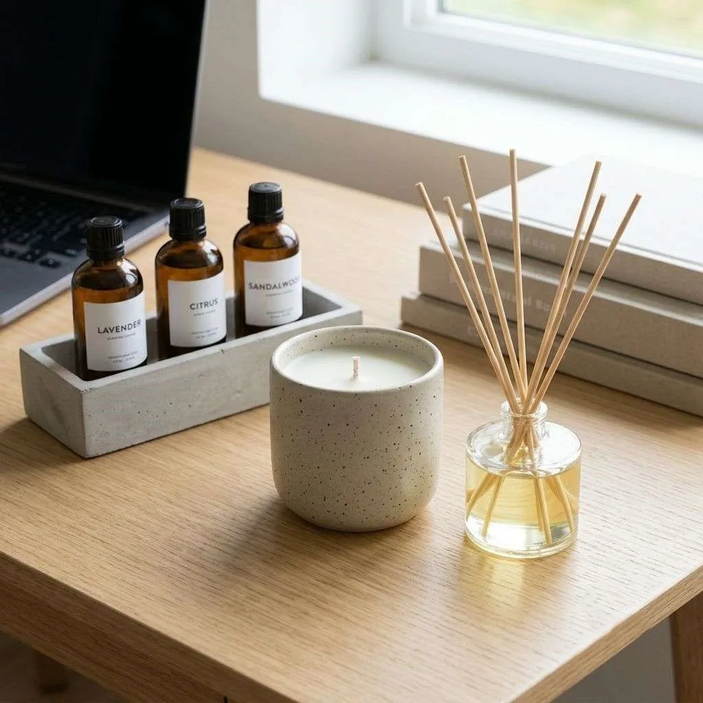 Set the Mood with a Scented Candle or Diffuser