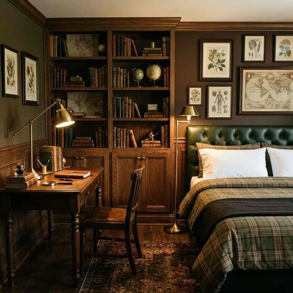 The Dark Academia Study Bedroom