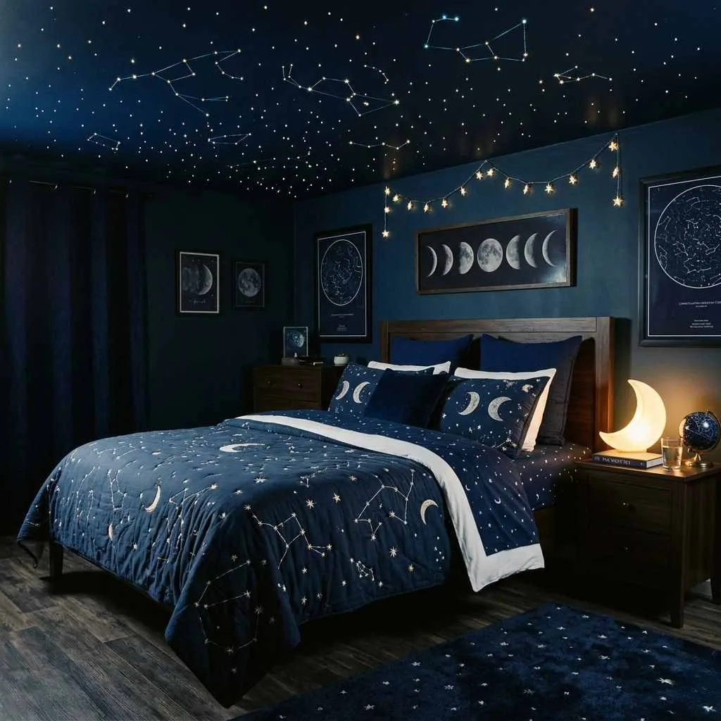The Celestial Night Sky Bedroom