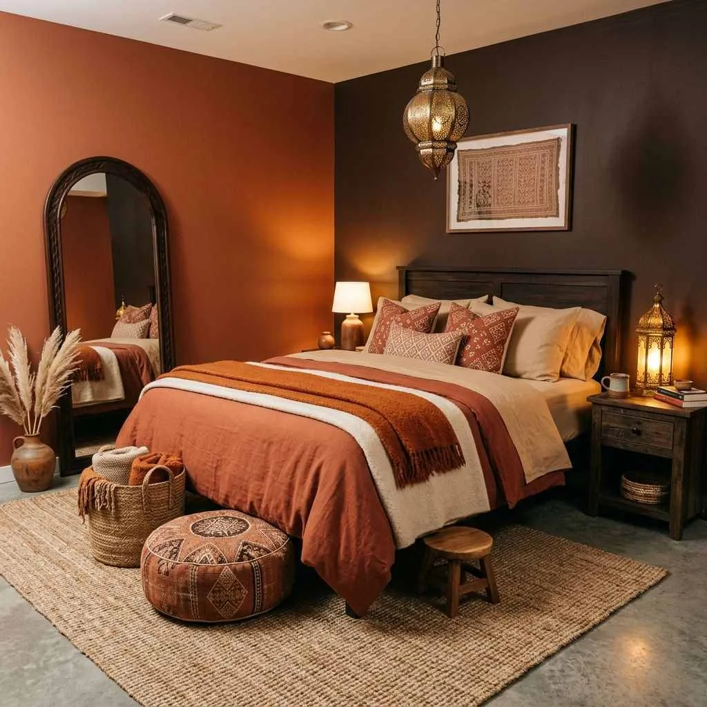 The Warm Terra Cotta and Dark Tone Retreat
