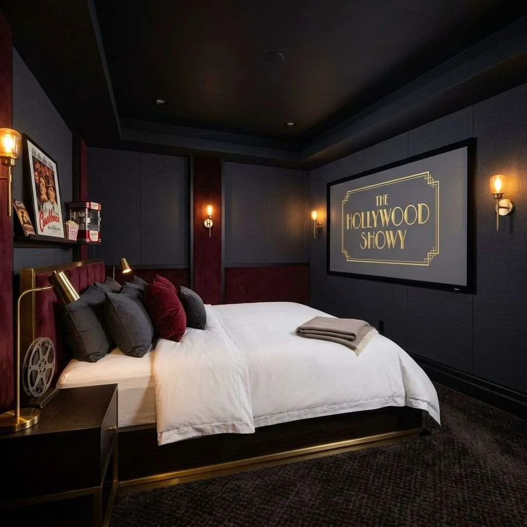 The Underground Cinema-Inspired Bedroom