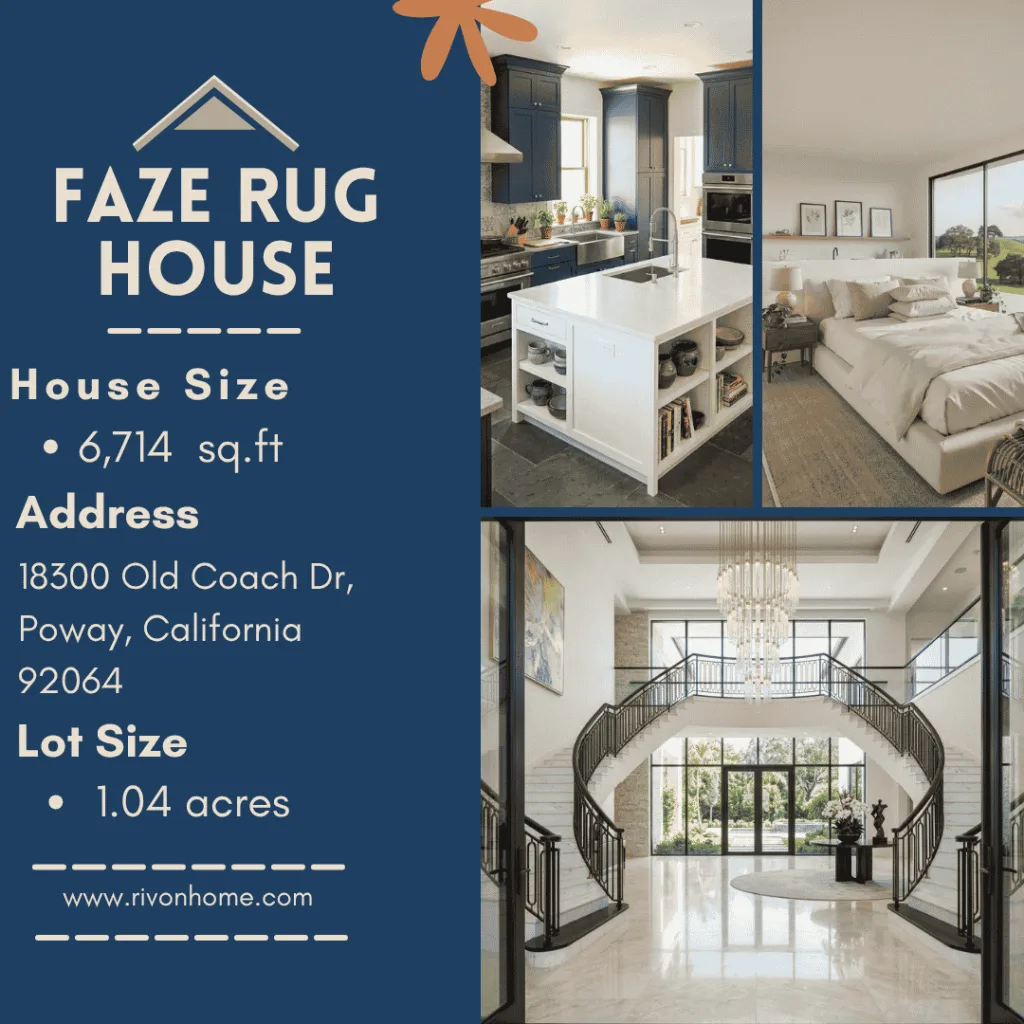 FaZe Rug House: Inside His $4.4 Million Poway Mansion 🏡 2 FaZe Rug House banner