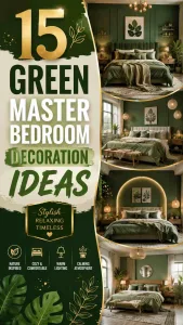 Green Master Bedroom Decoration Ideas