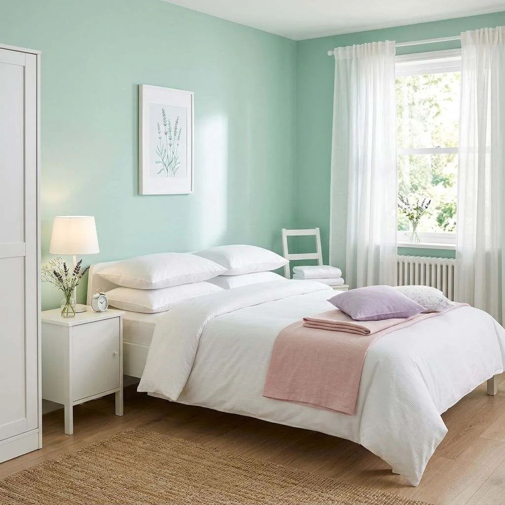 Mint Green Bedroom for a Fresh and Airy Feel
