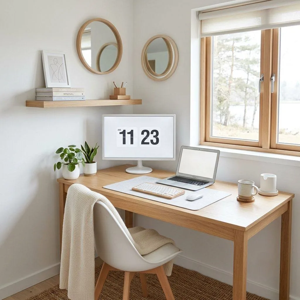18 Home Office Ideas for Women: Create Your Dream Workspace 6 The Scandinavian-Inspired Workspace