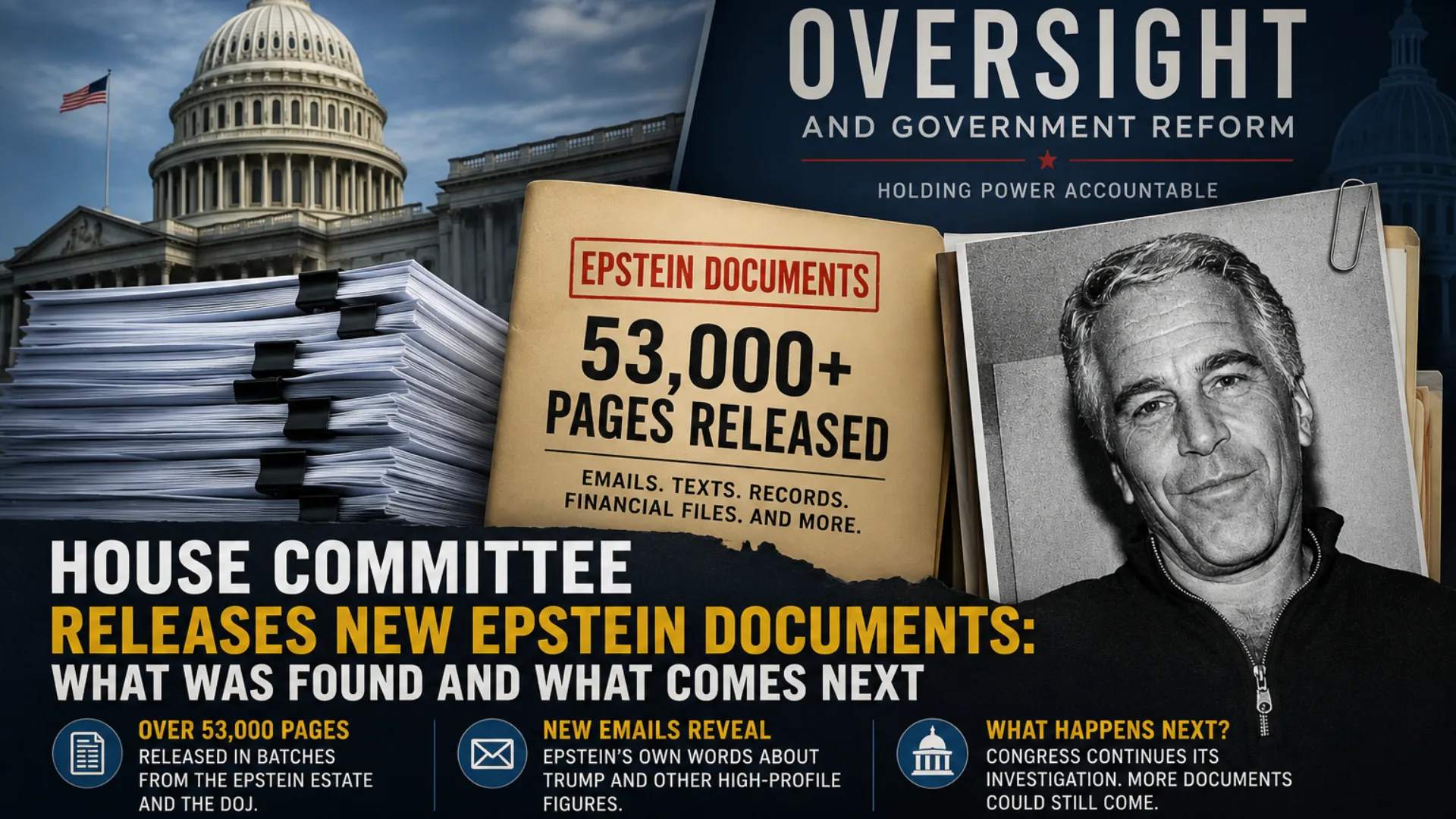 House Committee Releases New Epstein Documents: What Was Found and What Comes Next 1 House Committee Releases New Epstein Documents
