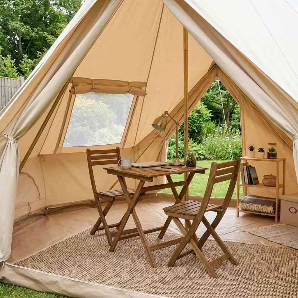The Pop-Up Canvas Office Tent