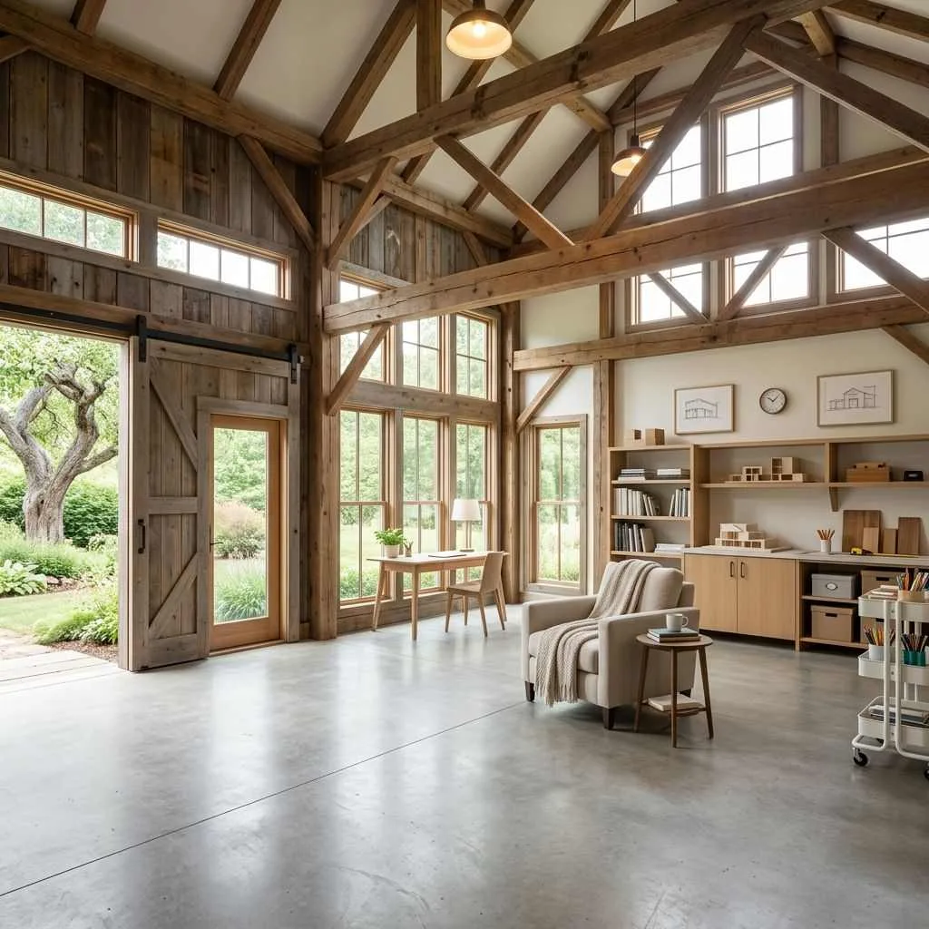The Barn-Style Workshop Office