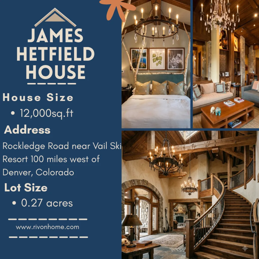 James Hetfield House: Inside His $27.5 Million Vail, Colorado Mansion 2 James Hetfield House Banner