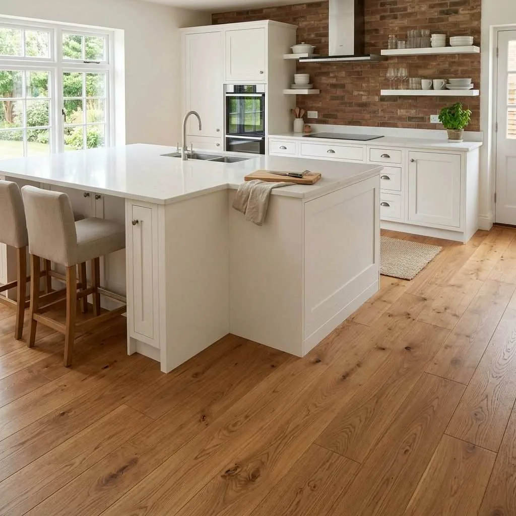 Engineered Wood with Wide Planks