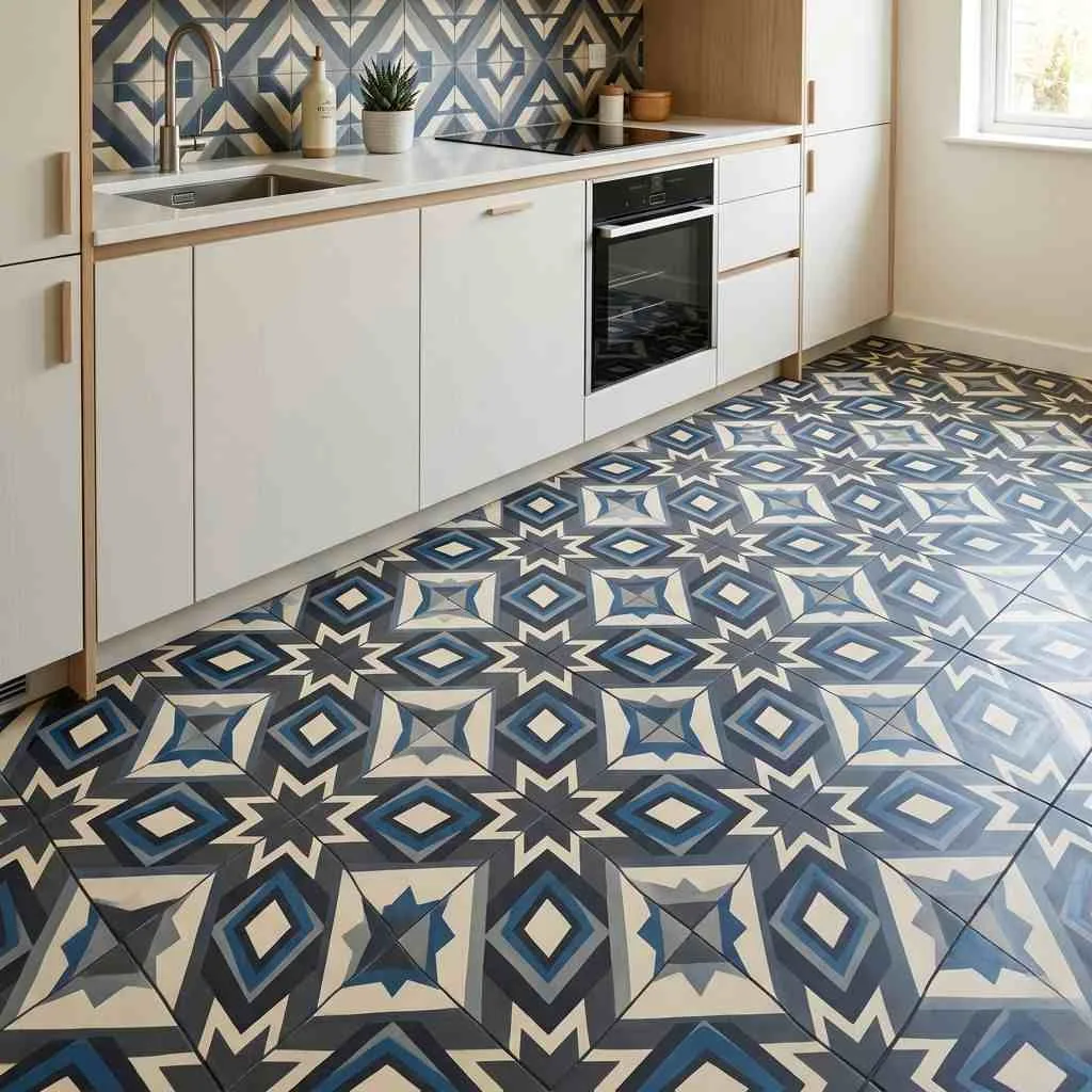 Geometric Cement Tiles