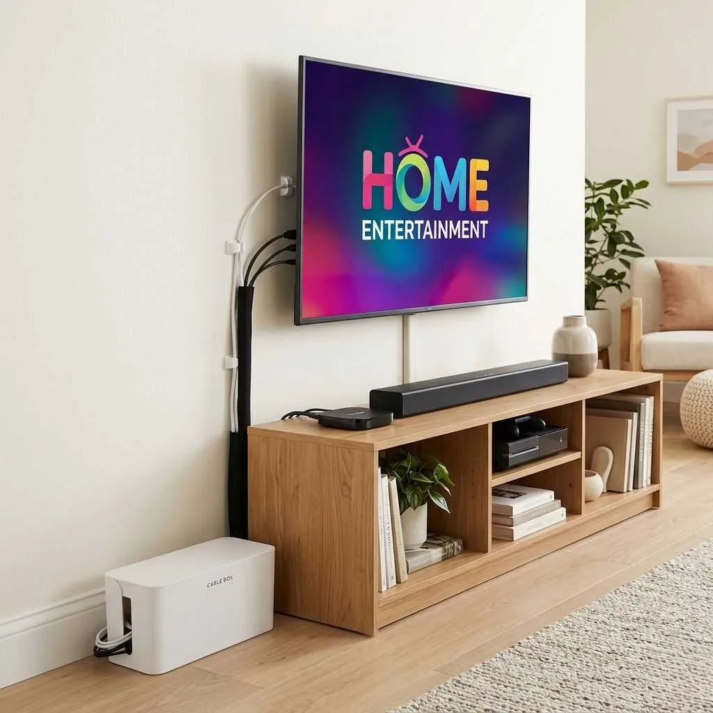 15 Living Room Organization Ideas That Will Transform Your Space 14 Tame Cord Chaos With Cable Organizers