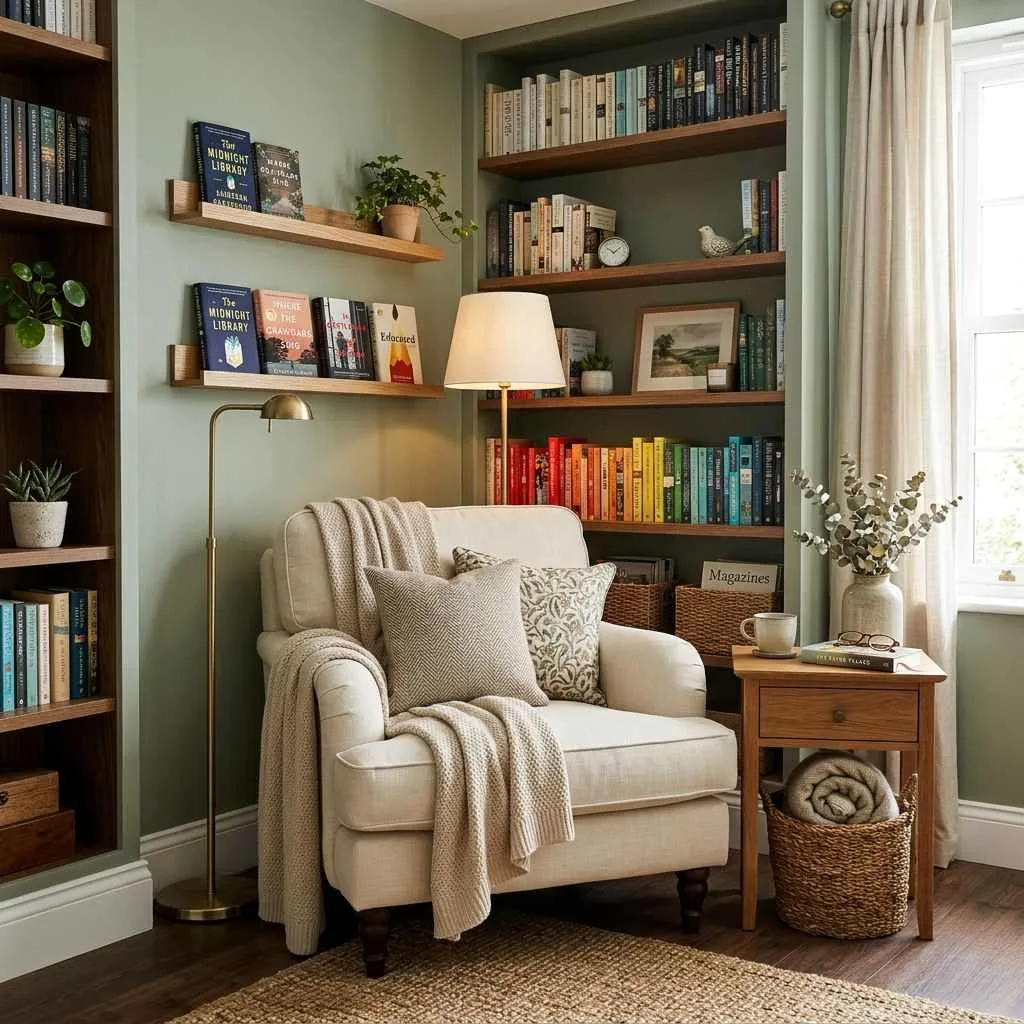15 Living Room Organization Ideas That Will Transform Your Space 13 Design a Reading Nook With Built-In Organization