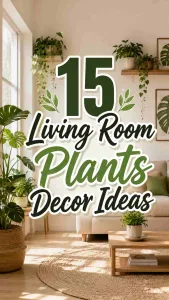 Living Room Plants Decor Ideas