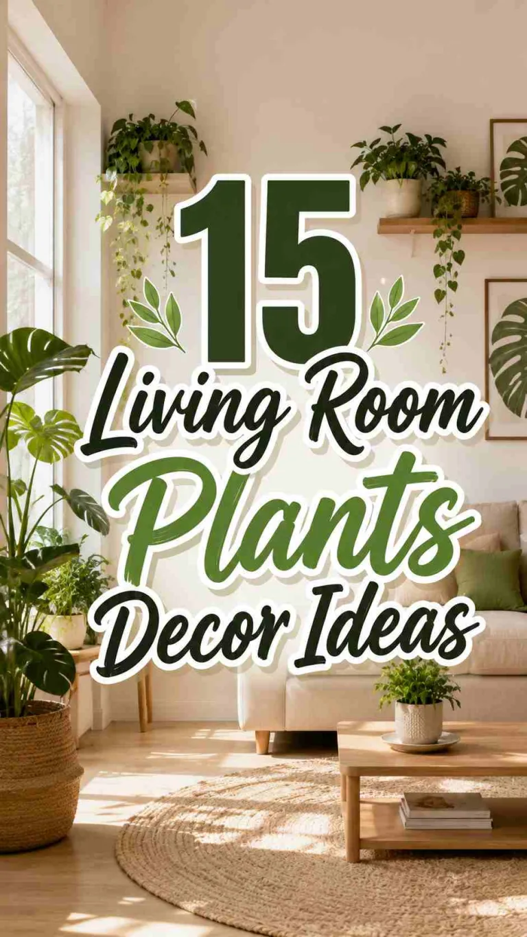 Living Room Plants Decor Ideas