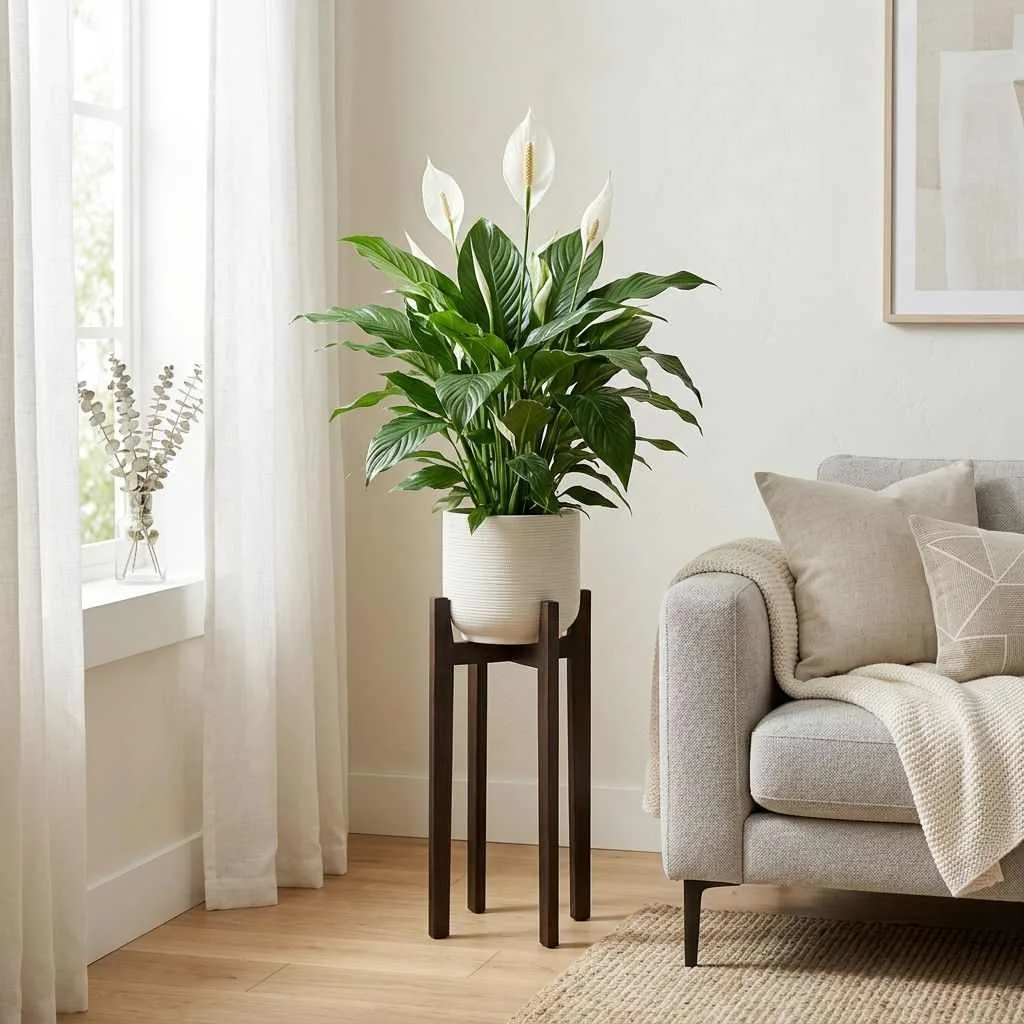 15 Living Room Plants Decor Ideas That'll Transform Your Space 12 Peace Lily for Elegant Blooms
