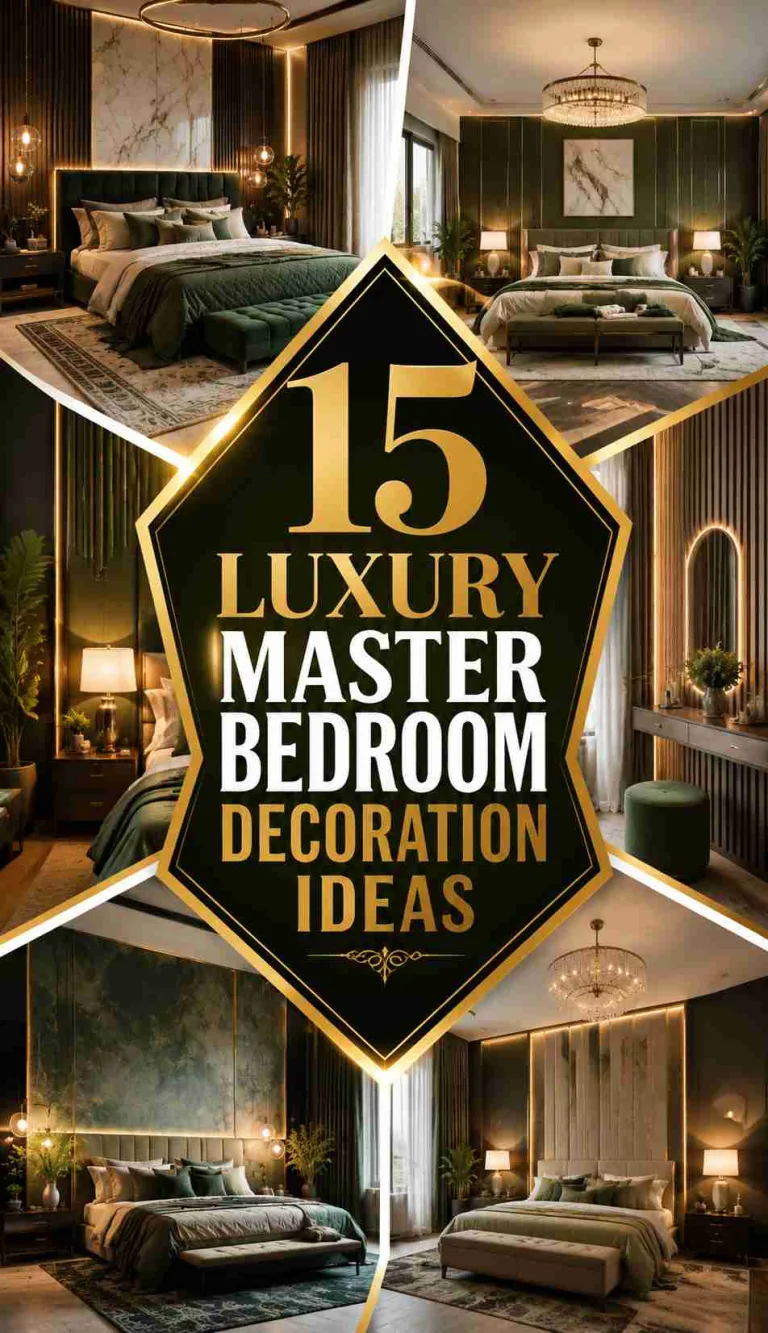 Luxury Master Bedroom Decoration Ideas
