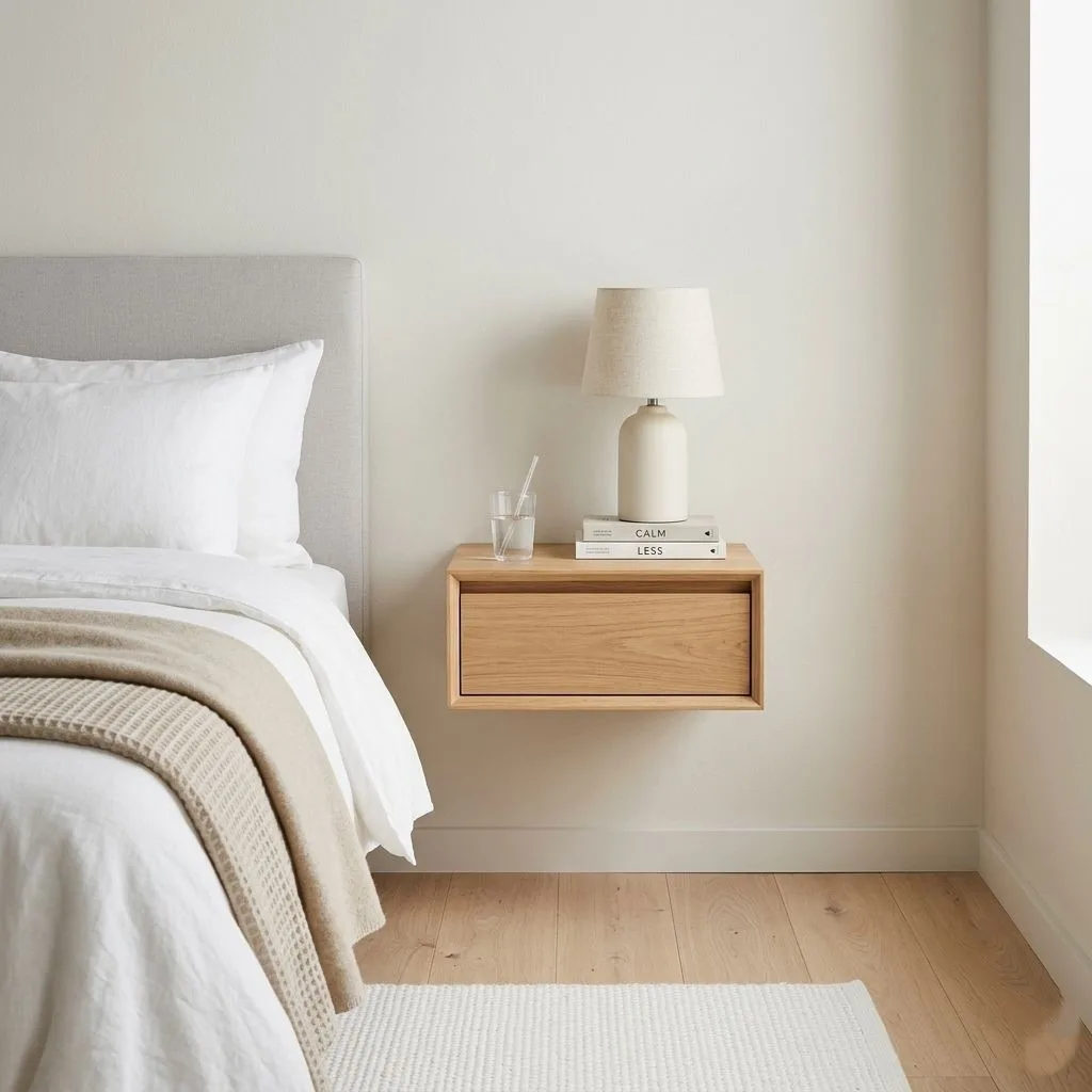  Invest in a Minimalist Floating Nightstand