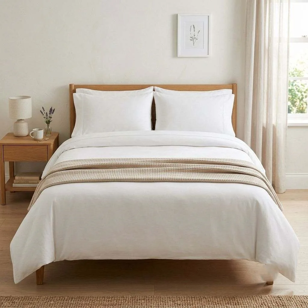 Use a Cohesive Linen Set and Resist Over-Styling
