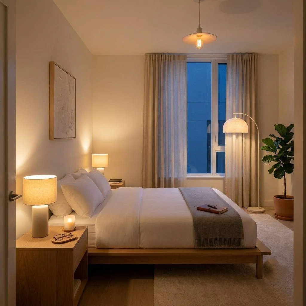 Swap Harsh Lighting for Warm Ambient Layers