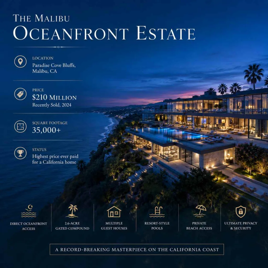 5 Most Expensive Houses in Los Angeles 2: The Malibu Oceanfront Estate