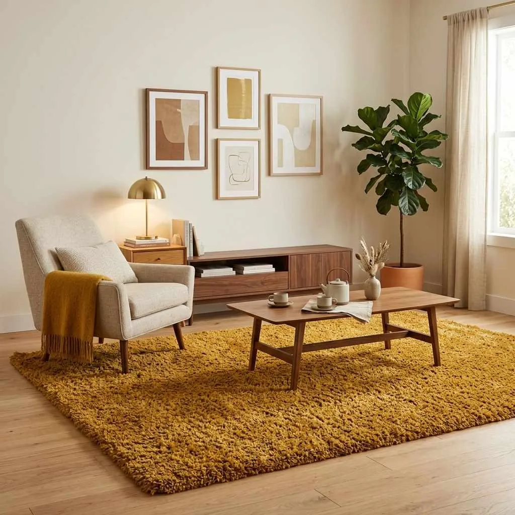 Go Bold with a Shag Rug