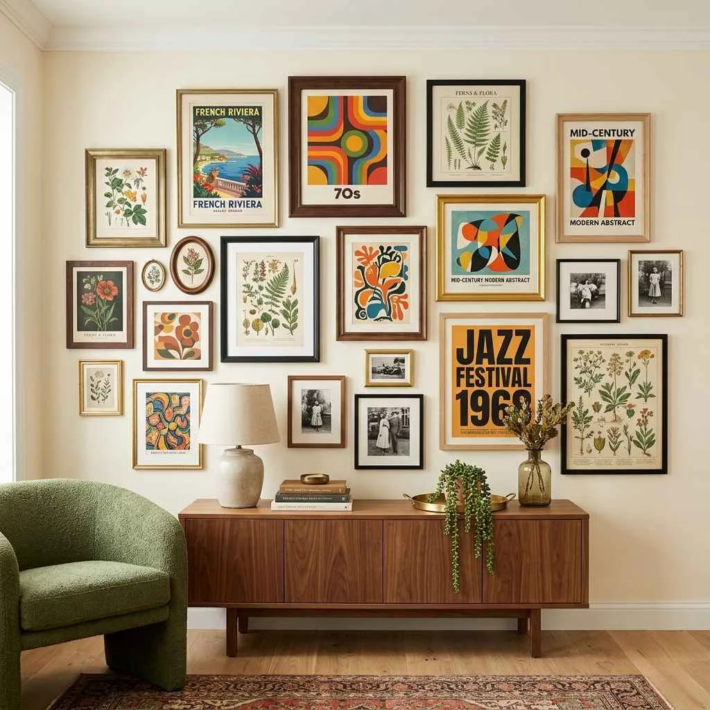 Style a Gallery Wall with Vintage Prints