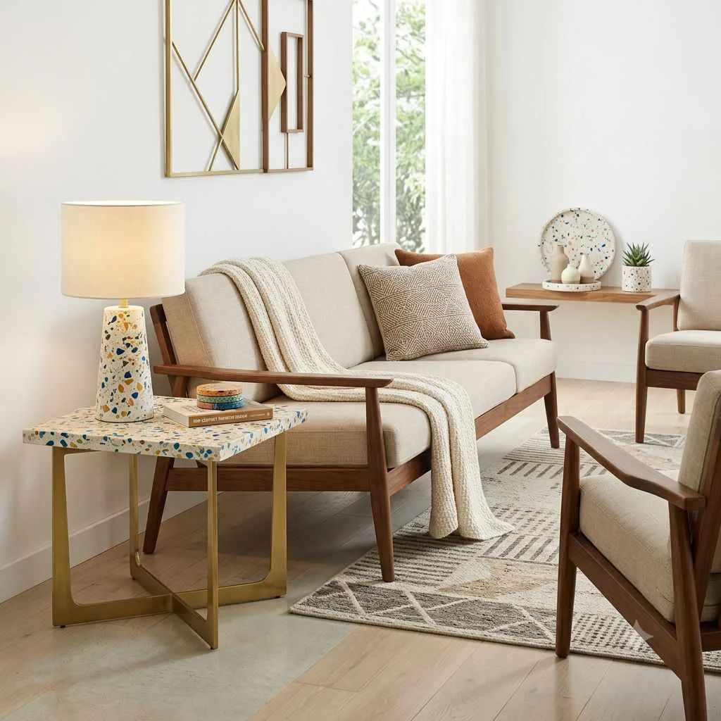 Use Terrazzo Accents Throughout the Room