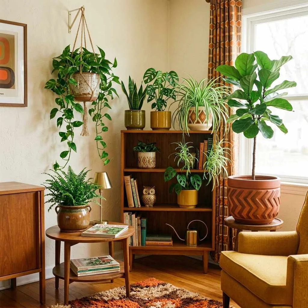 Decorate with Houseplants in Ceramic Pots