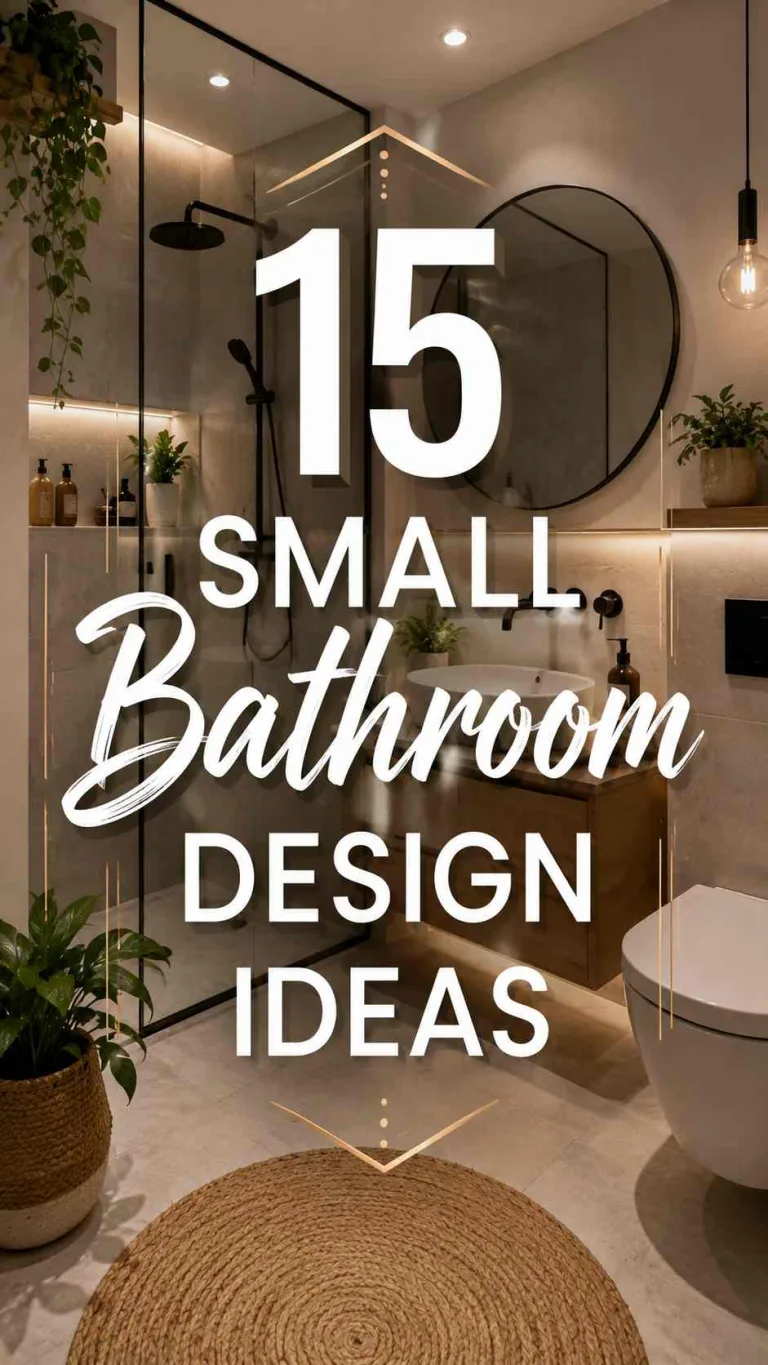 15 Small Bathroom Design Ideas That Actually Work 1 Small Bathroom Design Ideas
