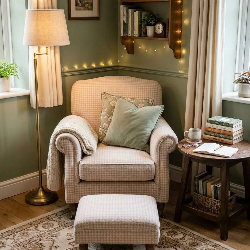 16 Study Room Ideas to Transform Your Learning Space 10 The Cozy Cottage Reading Corner