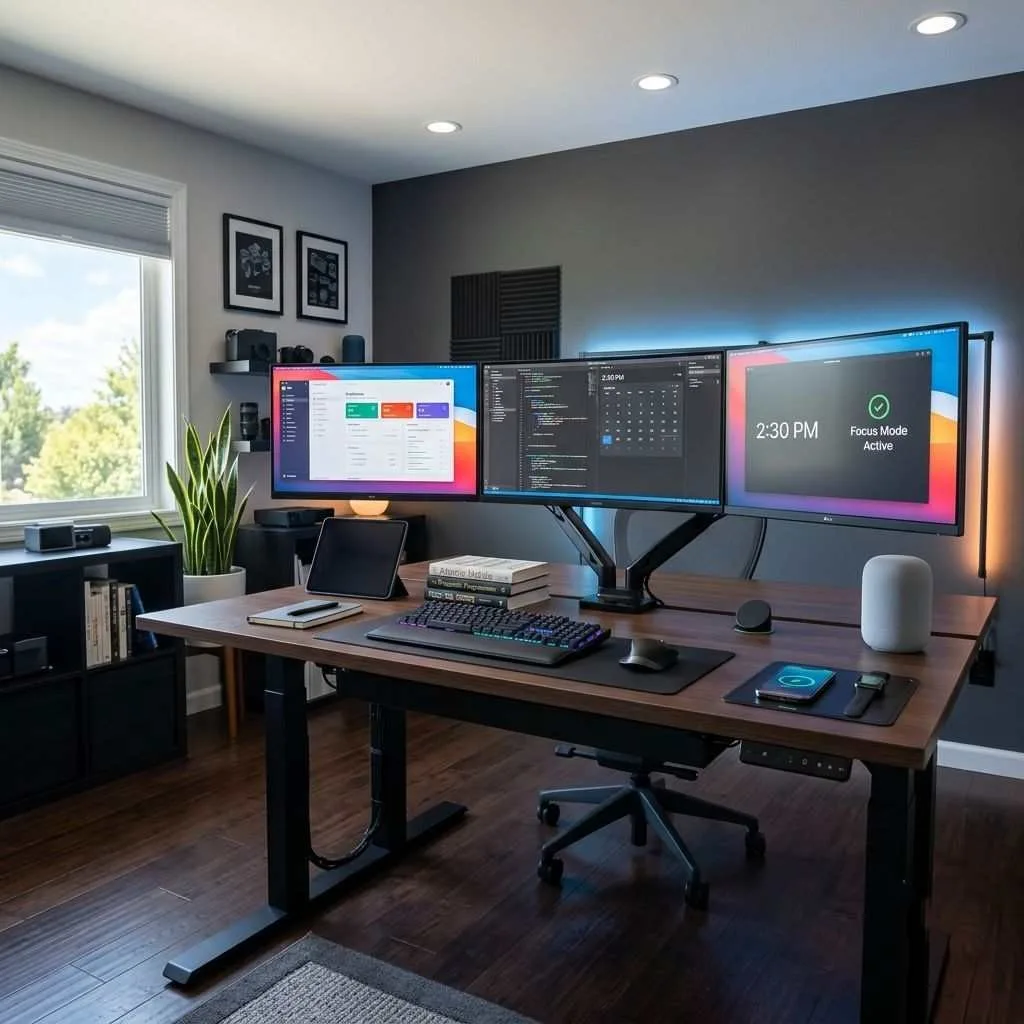 16 Study Room Ideas to Transform Your Learning Space 9 The Tech-Forward Smart Study Room