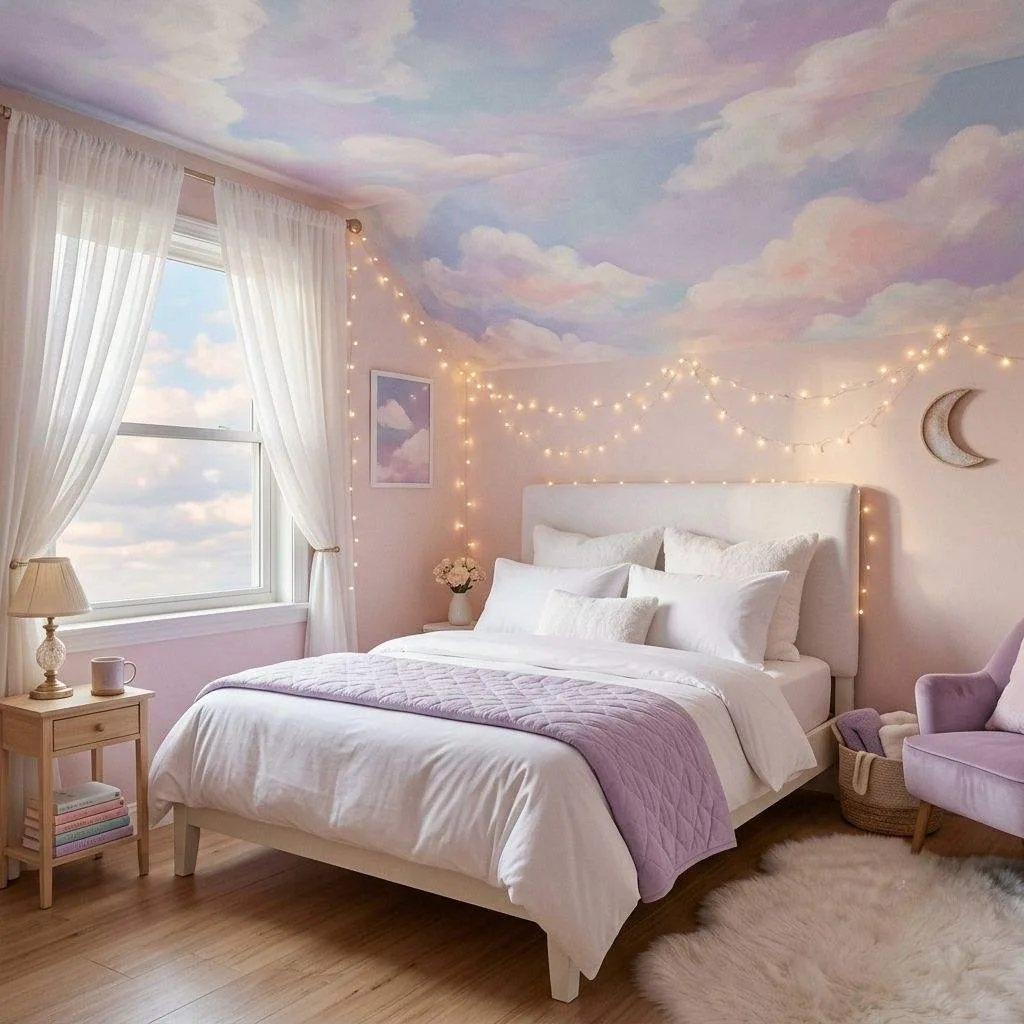 Dreamy Pastel Cloud Bedroom
