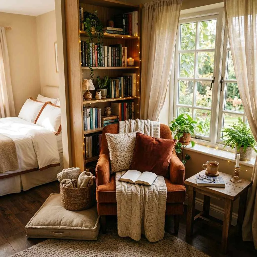 Cozy Reading Nook Bedroom