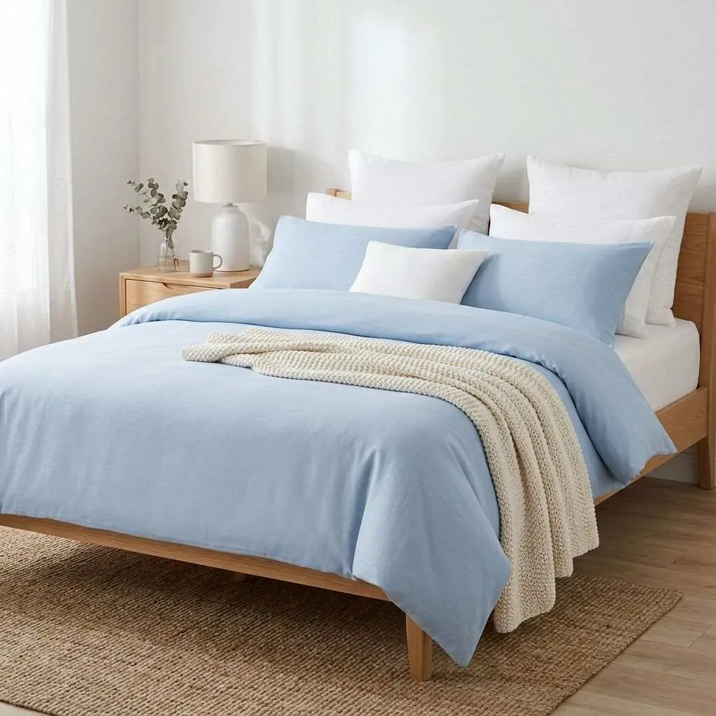 15 Stunning Soft Blue Bedroom Decor Ideas 3 Dreamy Powder Blue Bedding Set for Ultimate Comfort