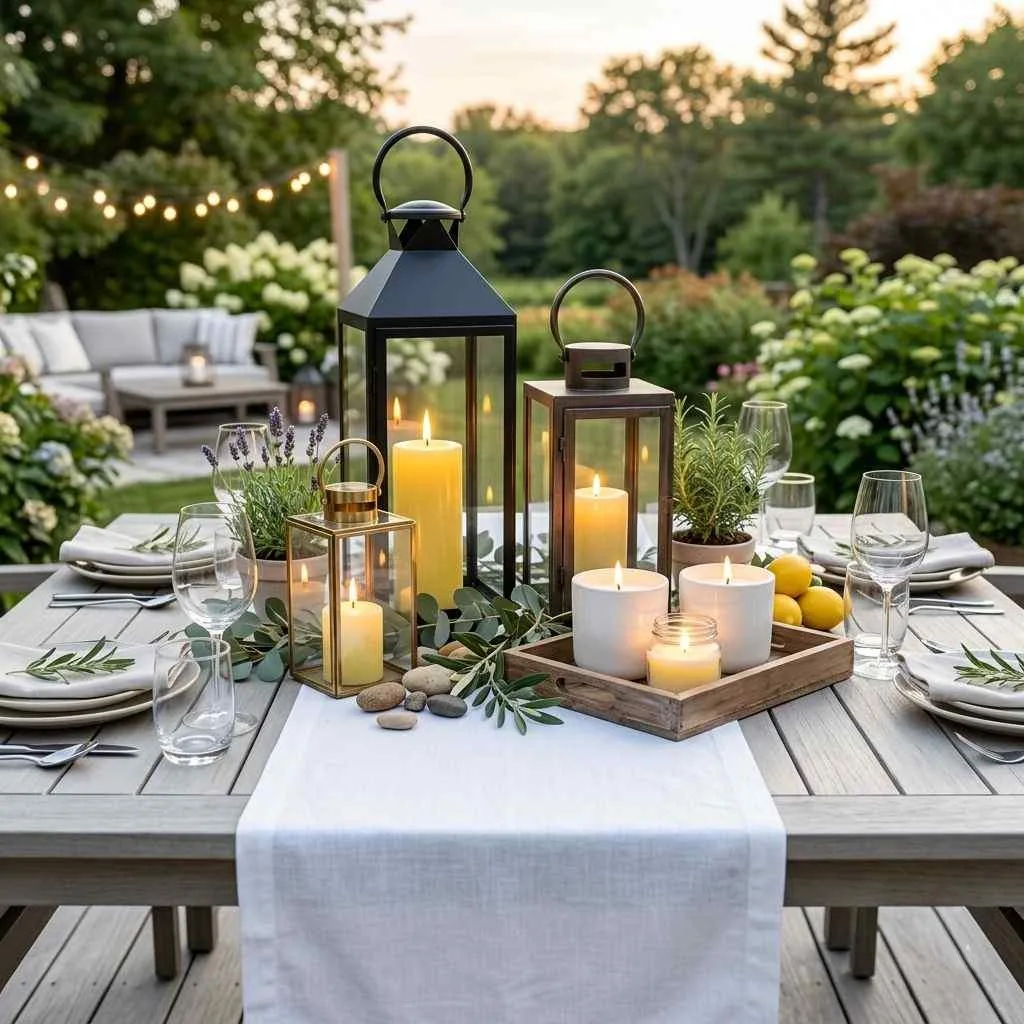 17 Summer Outdoor Decoration Ideas to Transform Your Backyard 14 Display Citronella Candles in Style