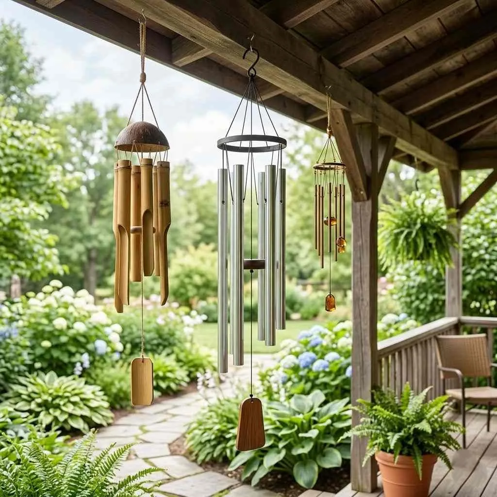 17 Summer Outdoor Decoration Ideas to Transform Your Backyard 13 Hang Soothing Wind Chimes